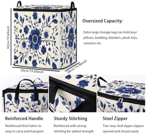 2pcs blanket storage bag for under bed,closet organizers 95L - Image 3