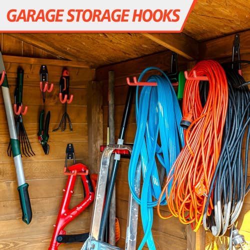 MKRUI 20-Pack Garage Hooks for Storage & Hanging Items, Save Space - Image 6