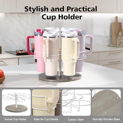 Rotating Water Bottle Organizer for Stanley 40 oz, 6 Slots - Image 5