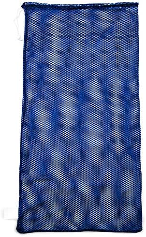 Champion Sports Mesh Equipment Bag – Heavy-Duty Nylon Drawstring Bag with Lock & ID Tag, Breathable Storage Sack for Balls, Swim Gear, Laundry & Toys, Multiple Sizes & Colors by ChampionSports