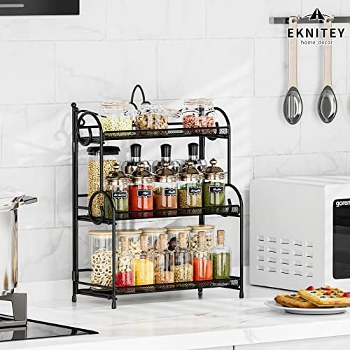 EKNITEY Bathroom Counter Organizer - 3 Tier Spice Rack(No Assembly) - Image 3
