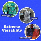 DURASACK Heavy Duty Storage Tote Bag 22-Gallon, Gray , Pack of 4 - Image 3
