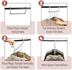 Mr. Pen- Space Saving Hangers, 16 pcs, 360° Rotating Hooks | Magic Cascading Hanger Organizer with 5 Enclosed Slots, Closet Organizers and Storage for Clothes - Image 5