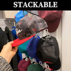 Evelots 5-Tier Over-the-Door Shoe & Hat Rack, Heavy-Duty Metal Organizer - Image 4