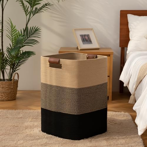 Laundry Hamper 96L Extra Large Laundry Basket, Woven Blanket Basket - Image 7