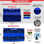 PowerNet Ultimate Coaching Team Bundle, Dugout Organizer for Baseball & Softball, Team Equipment Organizer, Hanging Bat Bag & Baseball Glove Helmet Holder, Dry Erase Magnetic Lineup Board - Image 3