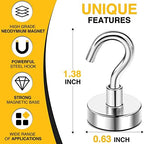 DIYMAG Magnetic Hooks 15pcs 30lbs Cruise Essentials 2026 Magnet Hook - Image 2