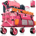 Originsure 220L Collapsible Beach Wagon Cart with Big Wheels, 460lbs, Pink by Unknown