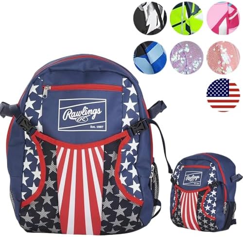 Rawlings Remix Backpack Equipment Bag | T-Ball & Youth Softball | Multiple Colors by Unknown
