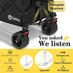 Sekey 300L Extended Collapsible Wagon, 660 lb Capacity, 48 in Long - Image 3
