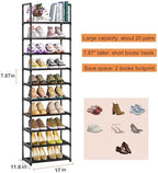 OYREL Sturdy Metal Organizer for Narrow Closets, Shoe Shelf Stand (Pack of 2) - Image 3
