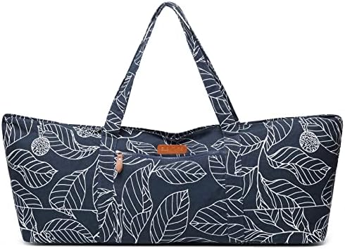 Large Yoga Mat Bag for Women & Men, Full-Zip Gym Bag with Yoga Mat Holder by ELENTURE