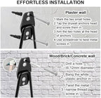 Garage Hooks Heavy Duty 14 Pack, Steel Garage Storage Hooks, Tool Hangers for Garage Wall Utility Wall Mount Garage Hooks and Hangers with Anti-slip Coating for Garden Tools, Ladders, Bulky Items - Image 4
