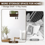 Key Holder for Wall, Decorative Key Holder with Shelf - Image 6