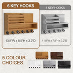 Key and Mail Holder Wall Mount, Key Holder with Long Storage Box - Image 5