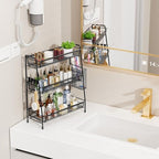 VITVITI 3 Tier Bathroom Organizer Countertop, Counter Storage Shelf, Black - Image 3