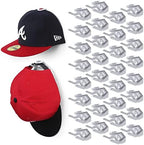 Modern JP Adhesive Hat Hooks for Wall (32-Pack) - Hat Rack for Baseball Caps, Minimalist Hat Display, Strong Hold Hat Hangers for Wall - USA Patented, White by ModernJP