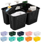 Tiawudi Portable Shower Caddy, Caddy Organizer with Handle, Plastic Shower Basket Hold Soap, Shampoo, Hair Supplies and Beauty Products, Cleaning Supplies Organizer for Home, Dorm, Shelf and Cabinet by Tiawudi