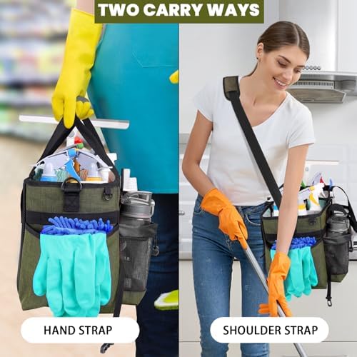 Large Cleaning Caddy Bag Built-in hard plastic sheet Aluminum foil lining - Image 5