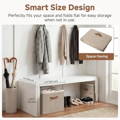 StorageWorks 16-Pair Closet Shoe Organizer with Adjustable Dividers, Taupe - Image 6
