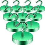 Neosmuk Magnetic Hooks Steel Tube Design for Cruise,100lb+ Green,10 Pack by Neosmuk