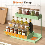 Sevenblue 3-Pack 2-Tier L-Shaped Under Sink Organizers with Sliding Drawers - Image 3