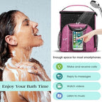 Attmu Portable Shower Caddy College Tote Bag, Quick Dry Hanging Toiletry Bag, Large Capacity Mesh Shower Caddy Portable for College Dorm Room Essentials for Boys and Girls for Bath Camping (Pink) - Image 5