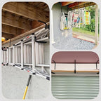 Overhead Garage Storage Rack, Heavy Duty Ceiling Storage Hooks Utility Hanger for Lumber Ladder Bike & Other Bulky Items (4) - Image 7