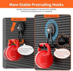 ENUODA Strong Magnetic Hooks Heavy Duty Upgraded Large Magnets with Hooks Magnetic Garage Hooks for Hanging Shovel, Broom, Wreath, Garden Tool, Toolbox, Shed, Garage, Locker, 4PCS - Image 4