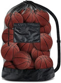 BROTOU Extra Large Mesh Ball Bag, Drawstring Socce Bag for Coach by BROTOU
