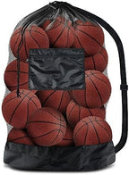 BROTOU Extra Large Mesh Ball Bag, Drawstring Socce Bag for Coach by BROTOU