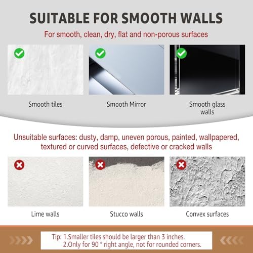 Conworld Corner Shower Caddy Suction Cups, No-Drilling Corner Shower Shelf - Image 4