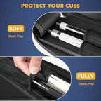 PEKREWS Pool Cue Case, Pool Stick Case 2x2 with 2 Accessories Pockets - Image 2