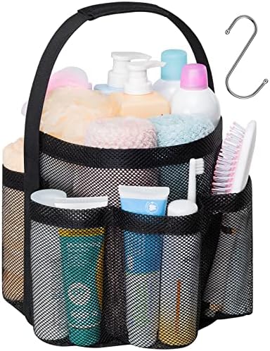 Mesh Shower Caddy Portable - 7 Pockets Large Shower Bag for Dorm, Camping by F-color