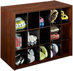 ClosetMaid 15 Cube Stackable Storage Organizer for Shoes, Bags, Crafts, Hobbies with Wood Shelves, for Closet, Entryway or Mudroom, Dark Cherry - Image 3