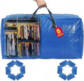 Moving Bags Heavy Duty,Extra Large Moving Bags for Travel/College Packing/Storage/Organization/Seasonal Clothes & Bedding Storage,Moving Supplies Bins,Compatible with Ikea Frakta Cart (SkyBlue,6Pcs) by Unknown