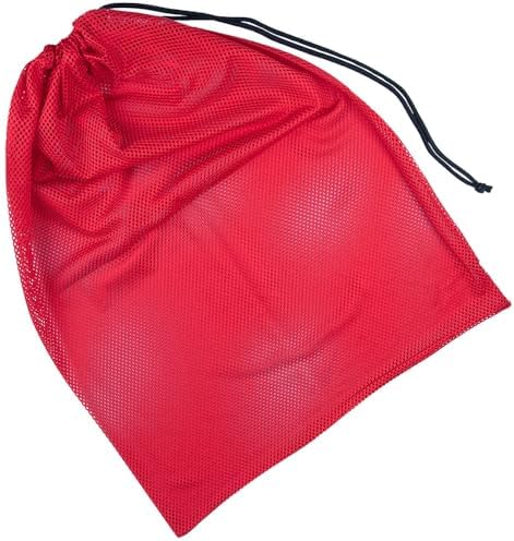 Golberg Mesh Bag - 18 x 24 Inches – Use for Laundry, Beach Days, & Even Camping (Deep Red) by Golberg