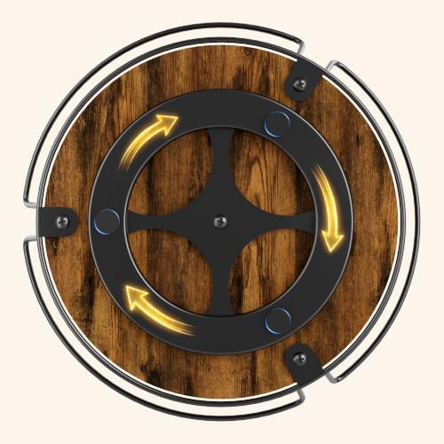LAMU 2-Tier Lazy Susan Turntable Organizer, Spinning Spice Rack for Cabinet - Image 3