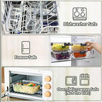 M MCIRCO 6 Pack Extra Large Glass Food Storage Containers with Lids - Image 5