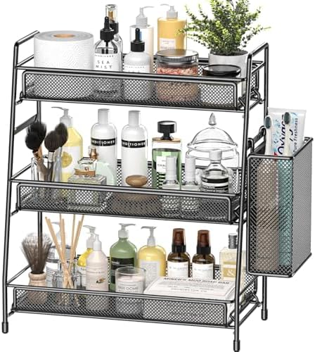 EKNITEY Bathroom Countertop Organizer Shelf - 3 Tier Counter Spice Rack by EKNITEY