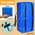 Heavy Duty Blue Moving Bags with Strong Zipper Handles Backpack Straps - Image 2