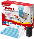 UPGOGO Travel Vacuum Bags with Portable Electric Pump (Combo 8 Pack) by UPGOGO