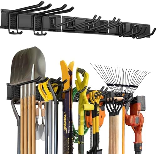 Garage Tool Organizer Wall Mount, 48in Tool Rack, 420LBS Capacity by Unknown