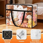 6 Packs 60L Clear Under Bed Storage Containers, Large Clothes Storage Bags - Image 3