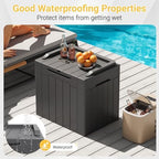 Greesum Outdoor Storage Box 31 Gallon Storage Box with Lid for Patio Furniture, Garden Tools, Pool Supplies, Waterproof and UV Resistant, Lockable, Dark Grey - Image 5