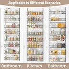 ElegantArray 8-Tier Pantry Door Organizer, Deep Gray - Image 4
