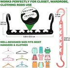 6-Pack-Closet-Organizers-and-Storage,Sturdy Organization-and-Storage-Hangers-Space-Saving for Wardrobe,Dorm-Room-Essentials for College Students Girls Smart Clothes Hanger - Image 3