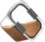 Rubbermaid Brilliance 12-Cup Airtight Food Storage Container, Perfect for Pantry Staples, Clear/Grey - Image 5