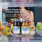 Refrigerator Lazy Susan, Round Clear Turntable Organizer, Lazy Susan - Image 3