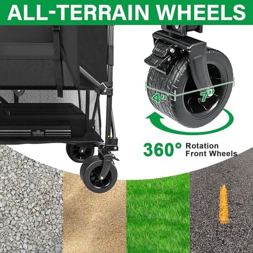 Double Decker Wagon 600lb Capacity & 400L Collapsible Sports Wagon - Image 4